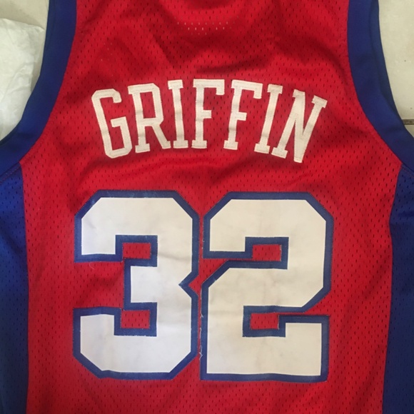 Men’s Vintage Blake Griffin 32 Red Adidas Jersey Los Angeles Clippers Sz Small - Picture 14 of 16